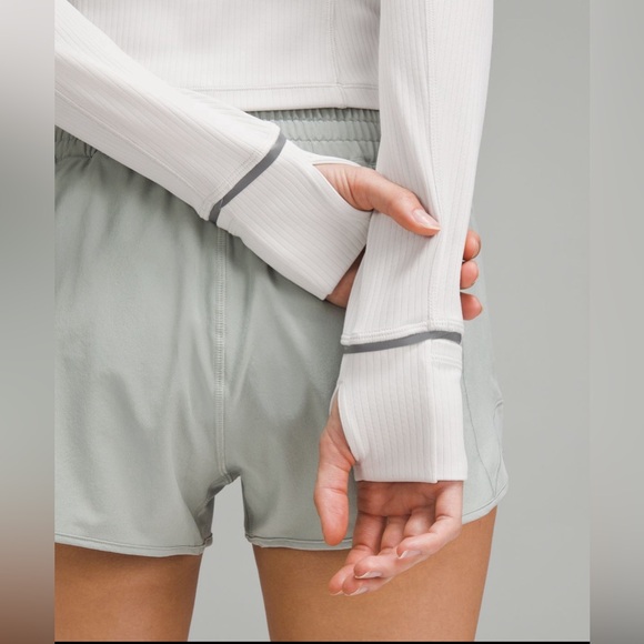 NWT Lululemon It’s Rulu Ribbed Cropped Half Zip - Picture 6 of 8